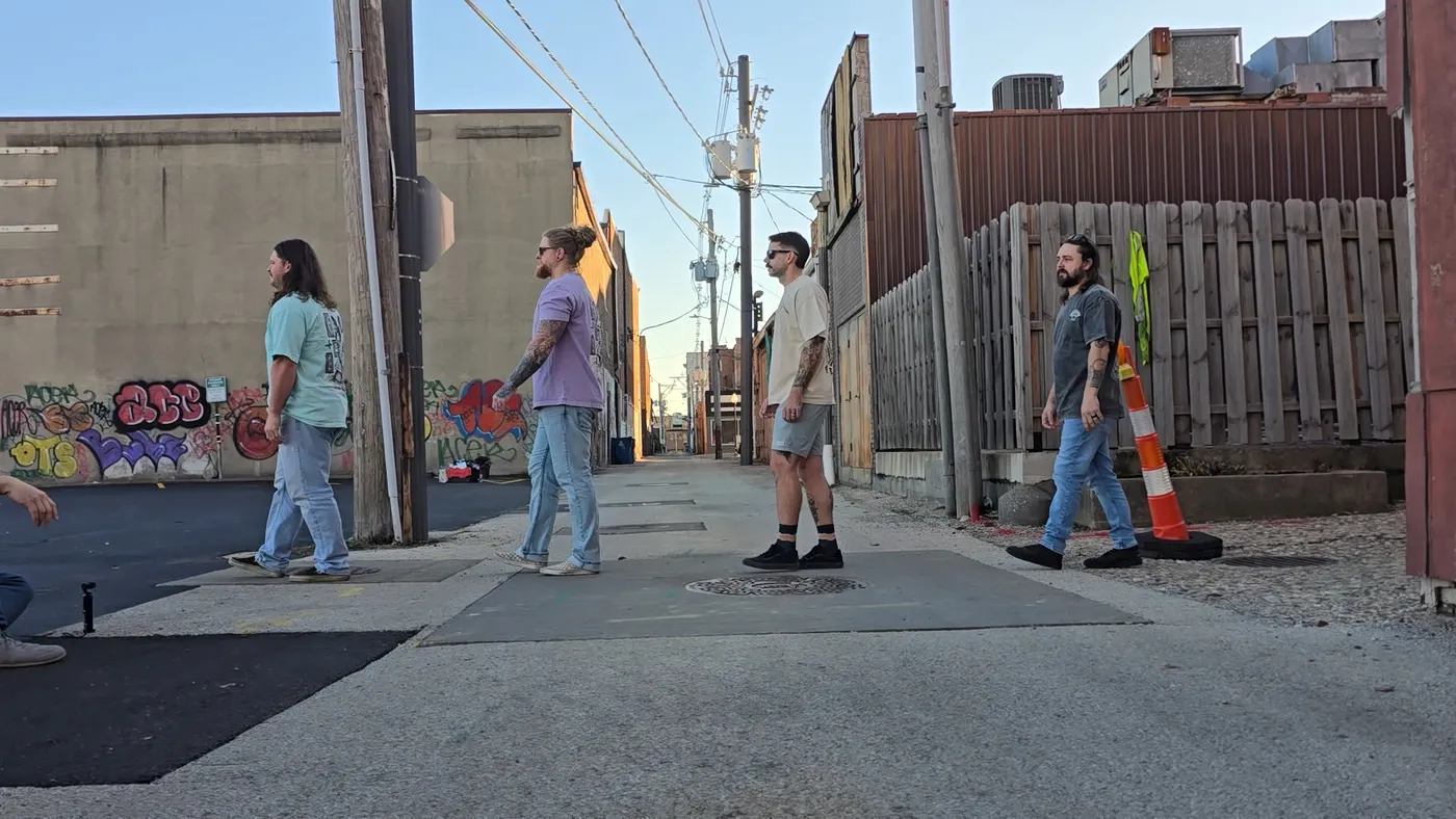 Inked & Awkward heavyweight tees worn on the street